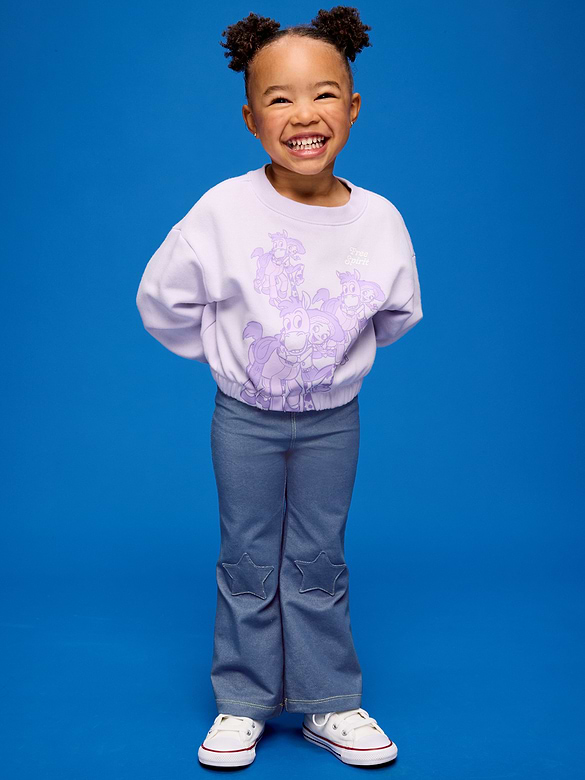 Ensemble chandail ras du cou en coton ouaté et legging évasé Histoire de jouets Old Navy x Pixar pour toute-petite
