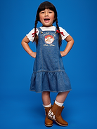 Image number 1 showing, Old Navy x Pixar Toy Story Western Denim Dress for Toddler Girls