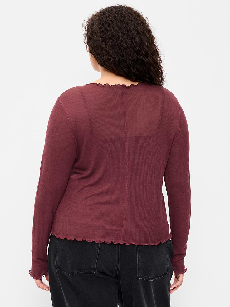 Image number 8 showing, Lettuce-Edge Tissue T-Shirt