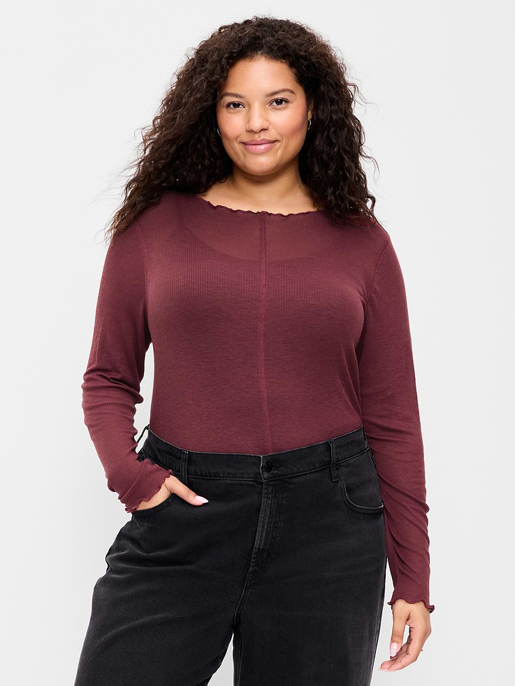 Image number 7 showing, Lettuce-Edge Tissue T-Shirt