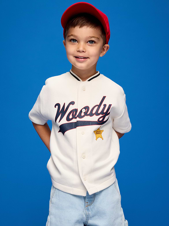 Old Navy x Pixar Toy Story Oversized Baseball Jersey Sweatshirt for Toddler Boys