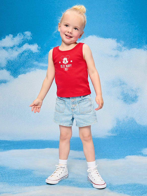 Old Navy x Disney Mickey Mouse Ribbed Tank Top for Toddler Girls