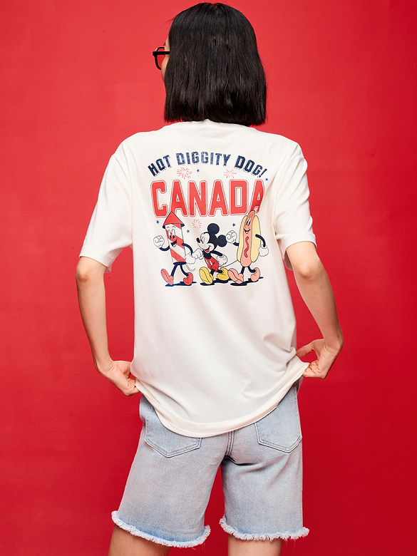 Old Navy x Disney Mickey Mouse Logo-Graphic T-Shirt for Adults