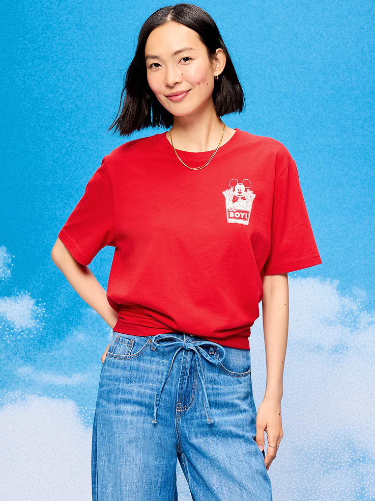 Image number 1 showing, Old Navy x Disney Mickey Mouse Logo-Graphic T-Shirt for Adults