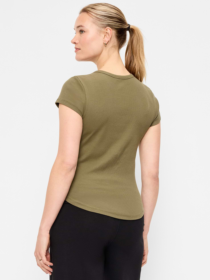 Image number 6 showing, CloudLite Crew-Neck Ribbed T-Shirt