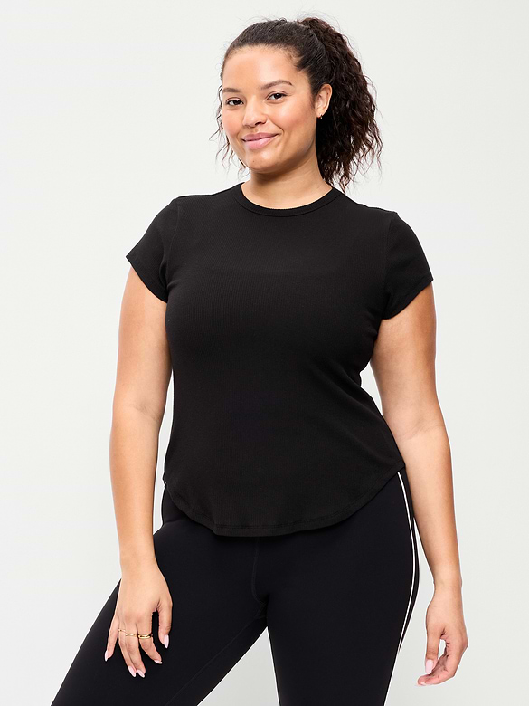 CloudLite Crew-Neck Ribbed T-Shirt