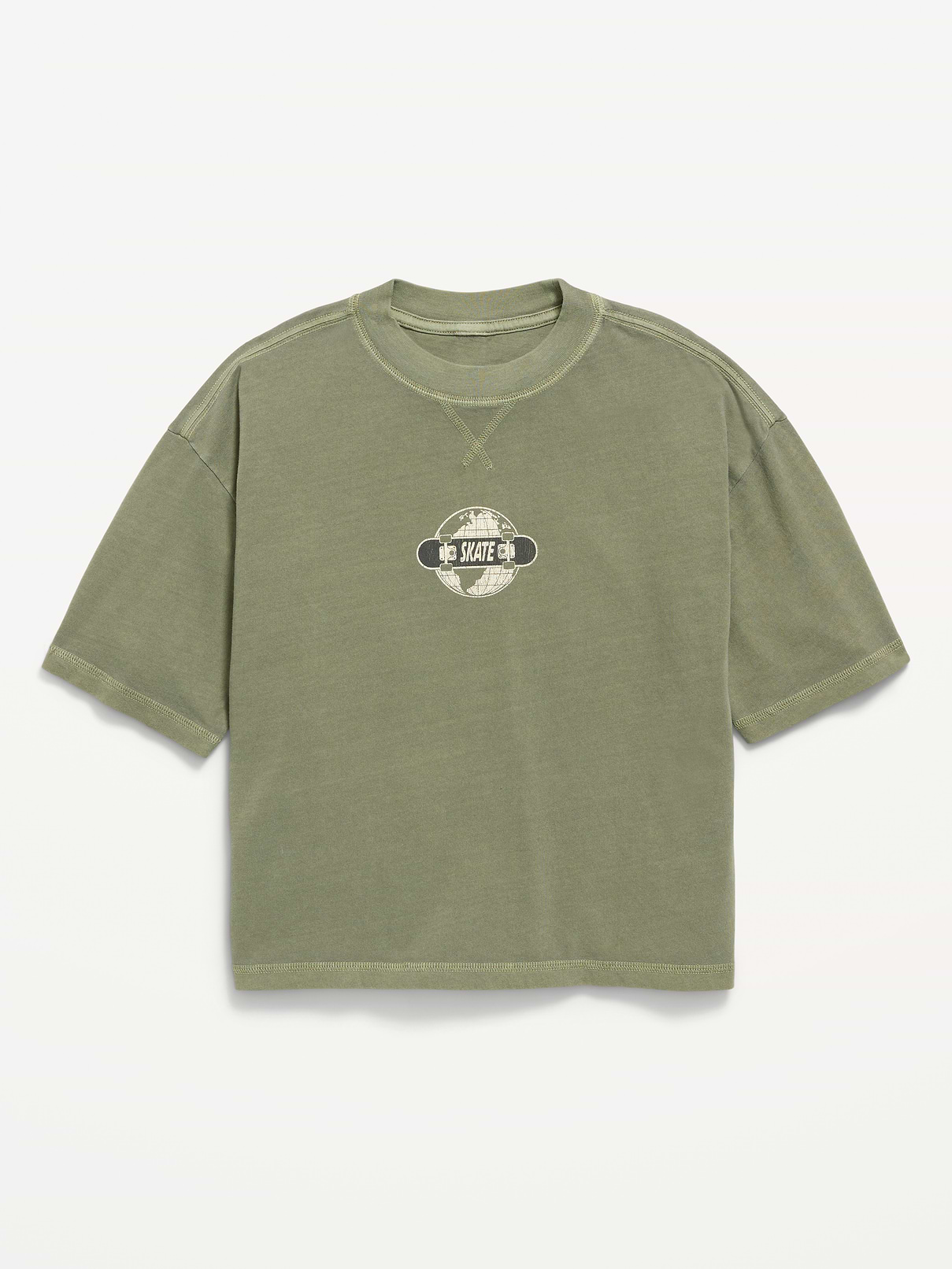 Image number 1 showing, Oversized Short-Sleeve Graphic T-Shirt for Boys