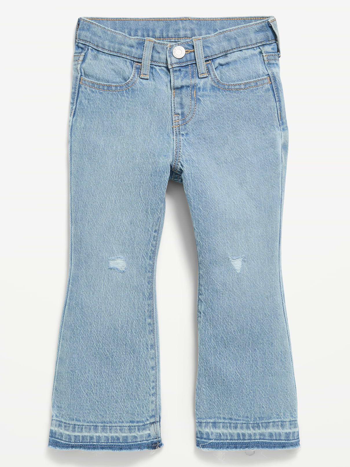 L'image numéro 1 présente Jean à jambe évasée taille haute pour toute-petite