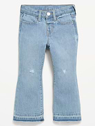 L'image numéro 1 présente Jean à jambe évasée taille haute pour toute-petite