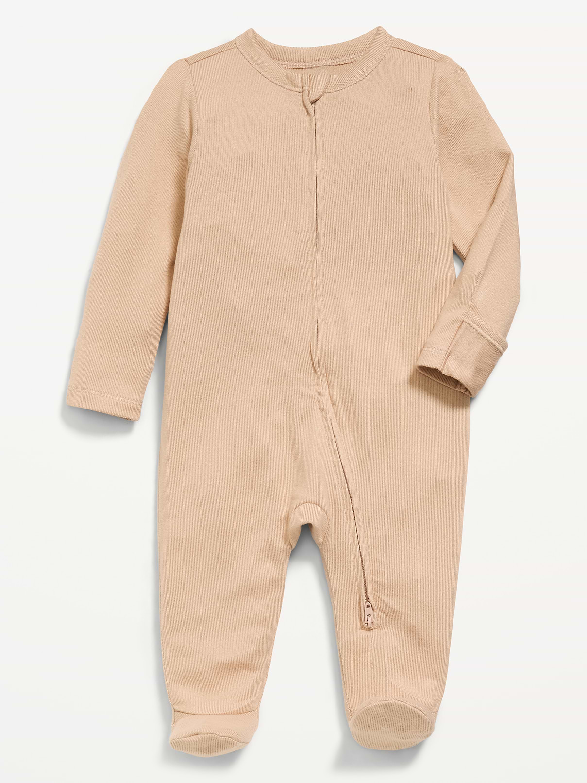 Image number 1 showing, 2-Way-Zip Sleep & Play Footed One-Piece for Baby
