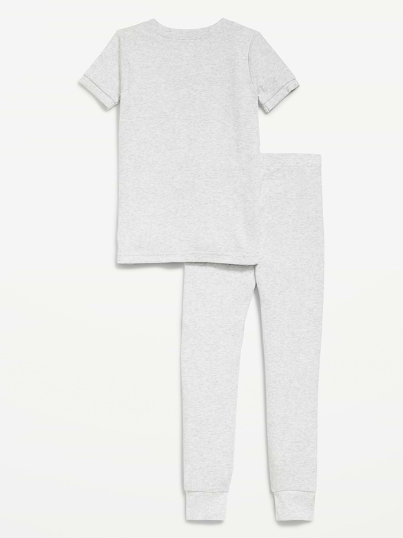 Snug-Fit Ribbed Pajama Set for Toddler & Baby