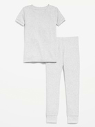 L'image numéro 1 présente Pyjama ajusté en tricot côtelé pour tout-petit et bébé