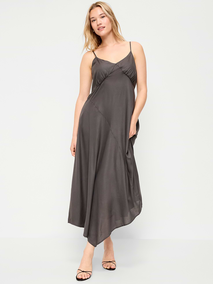 Image number 7 showing, Fit & Flare Tie-Back Asymmetrical Midi Dress
