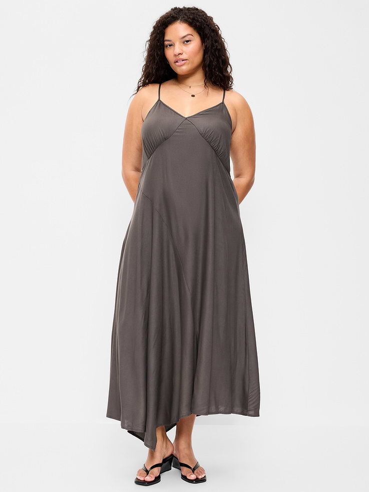 Image number 9 showing, Fit & Flare Tie-Back Asymmetrical Midi Dress