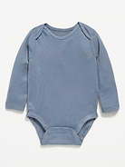 Image number 1 showing, Long-Sleeve Ribbed Bodysuit for Baby