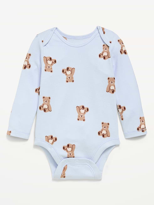 SoftMode SoftMode Printed Long-Sleeve Ribbed Bodysuit for Baby on clearance at Old Navy — 27% off