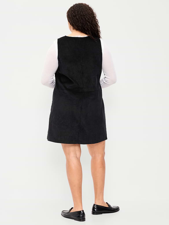 Sleeveless Pinafore Mini Dress