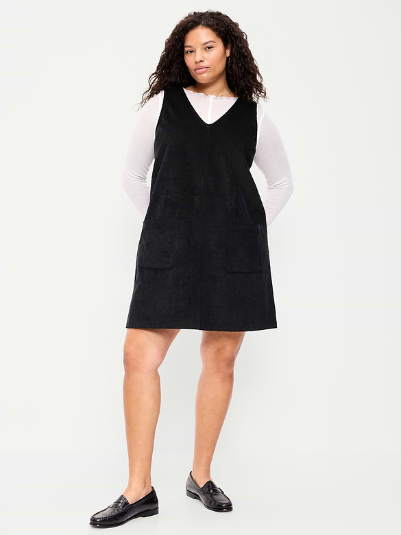 Sleeveless Pinafore Mini Dress