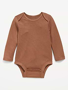 Image number 1 showing, Long-Sleeve Ribbed Bodysuit for Baby