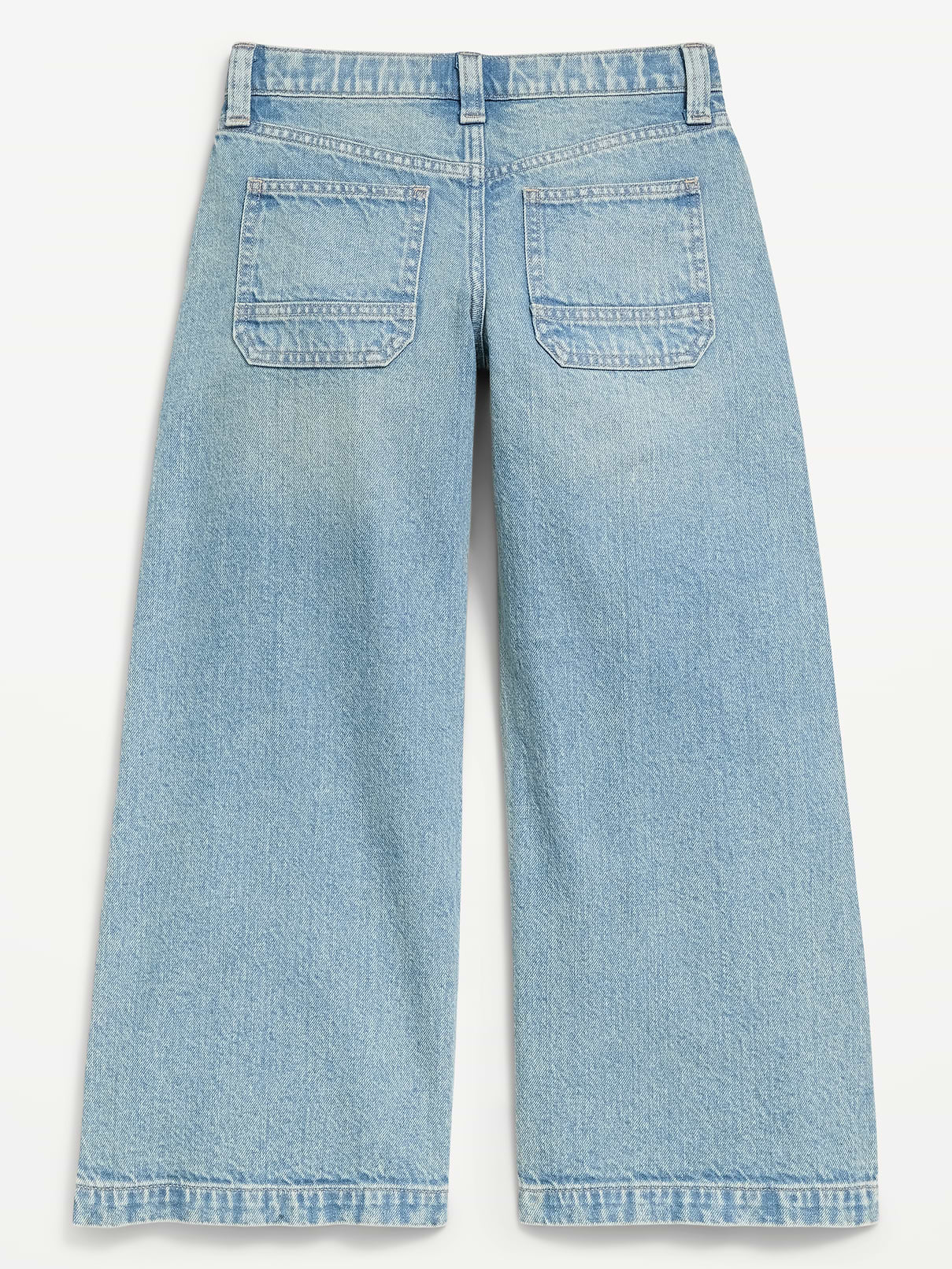 L'image numéro 2 présente Jean coupe très généreuse à jambe large à taille basse pour fille