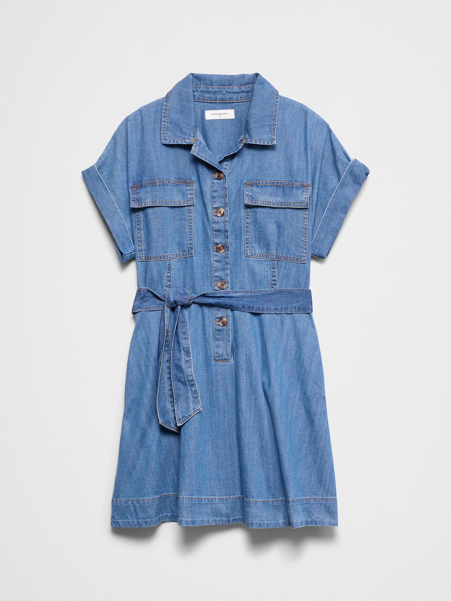 Image number 4 showing, Denim Utility Mini Dress