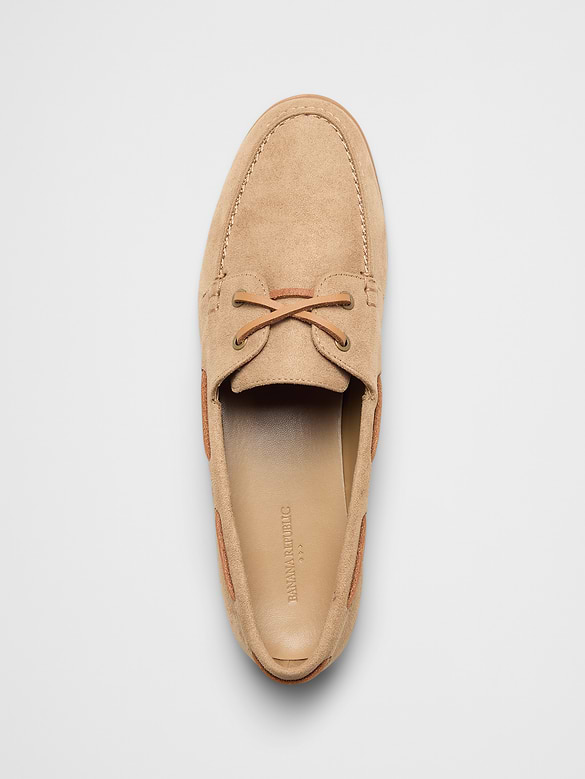 Vegan Suede Boat Shoe