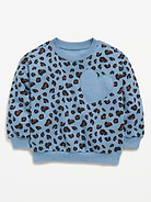 Image number 1 showing, Printed Oversized Long-Sleeve Sweatshirt for Toddler Girls