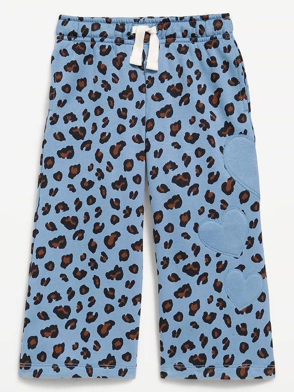 Printed Wide-Leg Sweatpants for Toddler Girls