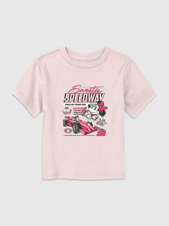Minnie Mouse Sweetie Speedway Graphic T-shirt for Toddlers
