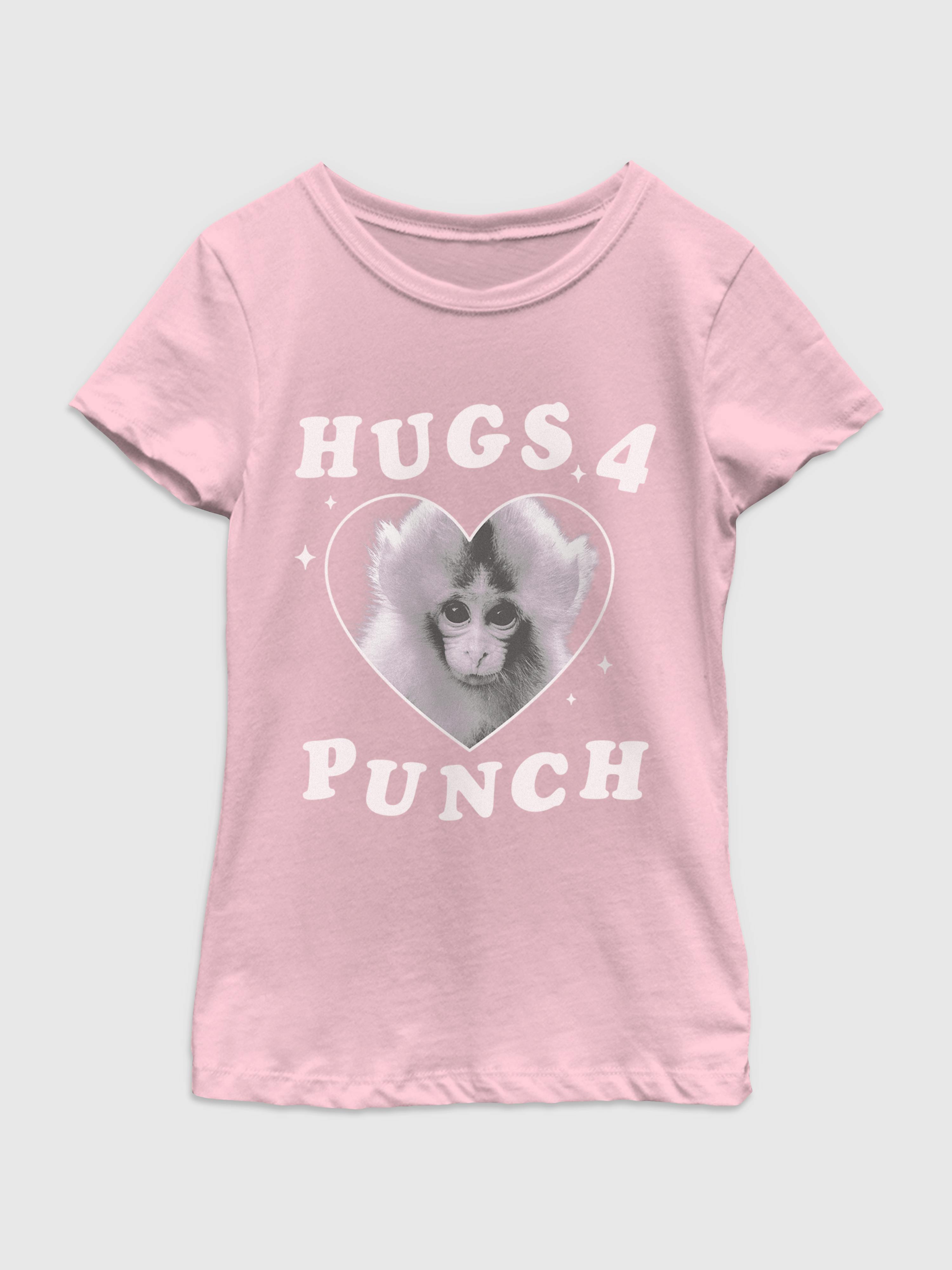Image number 1 showing, Punch The Monkey Hugs Graphic T-Shirt