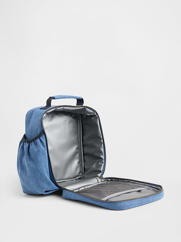 Kids Denim Logo Lunch Bag