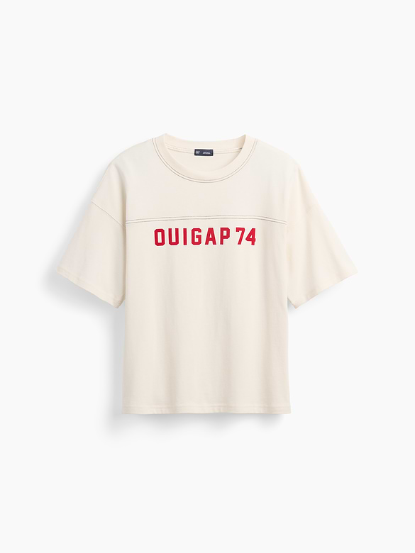 OuiGap Heavyweight Crop Logo T-Shirt