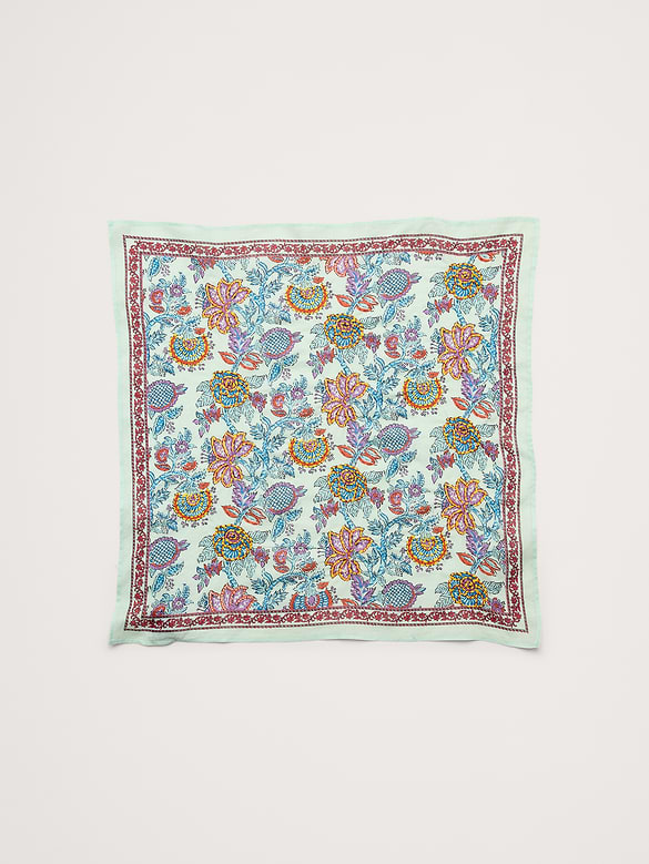 Embroidered Cotton Scarf by Vismaya