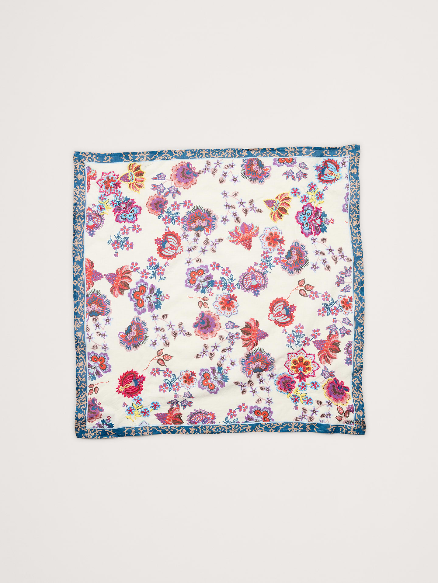 Image number 1 showing, Embroidered Cotton Scarf by Vismaya