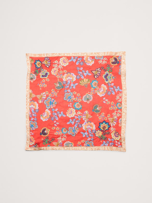 Embroidered Cotton Scarf by Vismaya