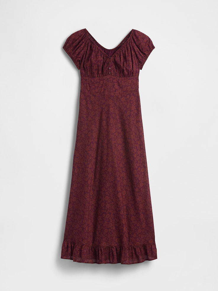 Image number 5 showing, V-Neck Ruffle Hem Maxi Dress