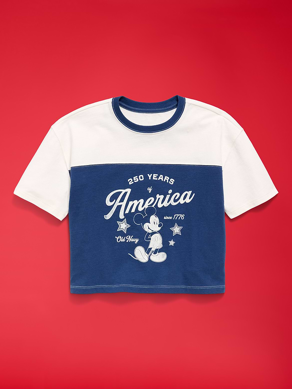 Old Navy x Disney Mickey Mouse Football-Style T-Shirt for Girls