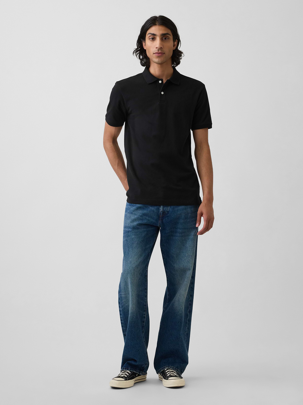 Image 3 of 4, Pique Polo Shirt