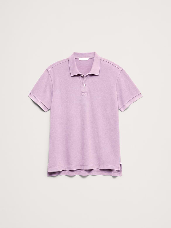 Sueded Cotton Pique Polo
