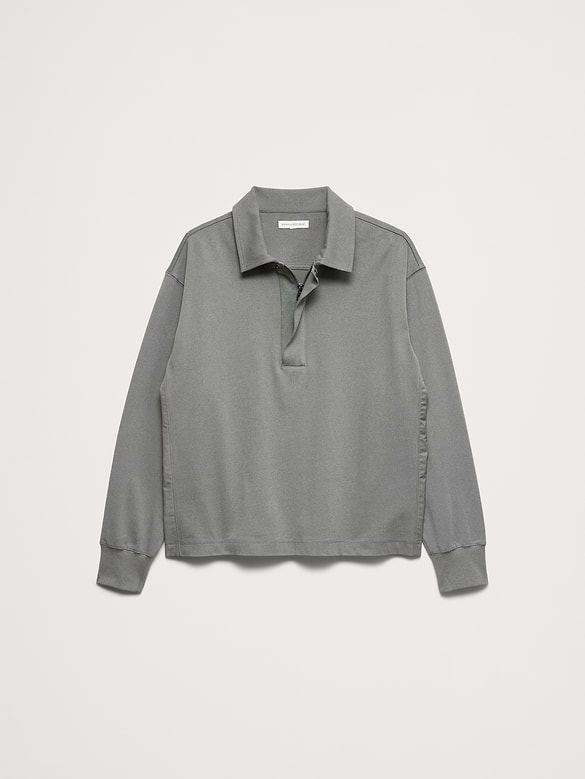 Cotton Quarter-Zip Sweatshirt