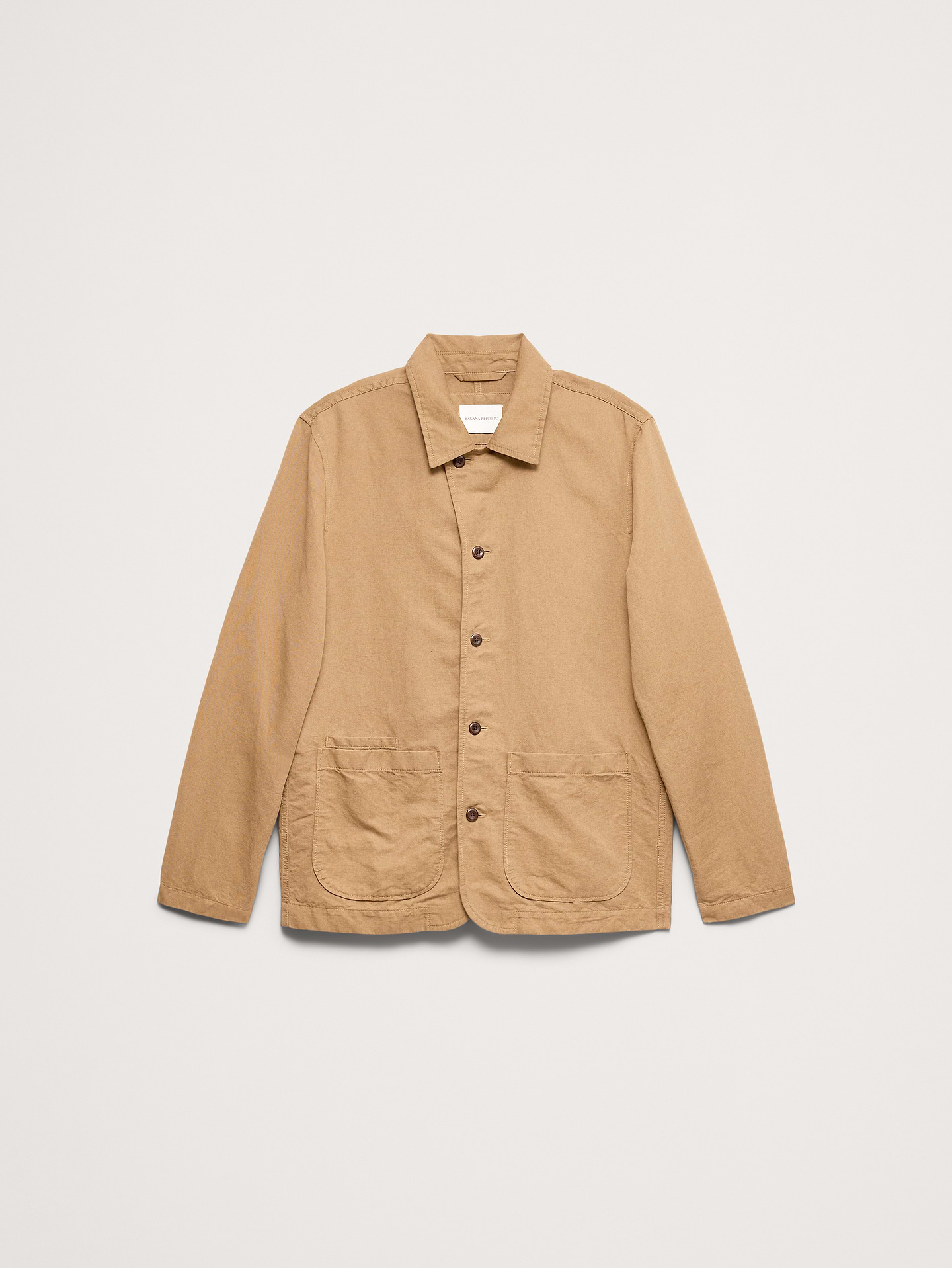 L'image numéro 4 présente Veste-chemise en coton et lin italien