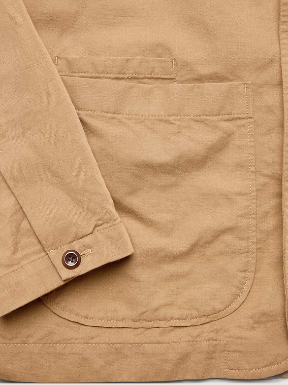 Italian Linen-Cotton Shirt Jacket