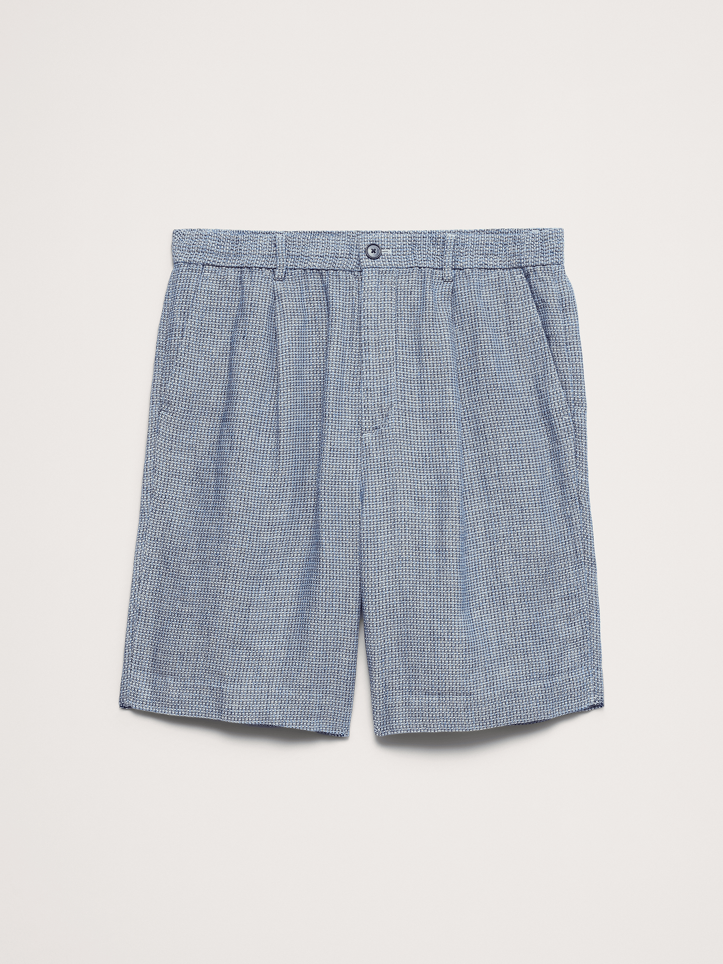 Image number 5 showing, 9" Pleated Linen-Cotton Pull-On Short