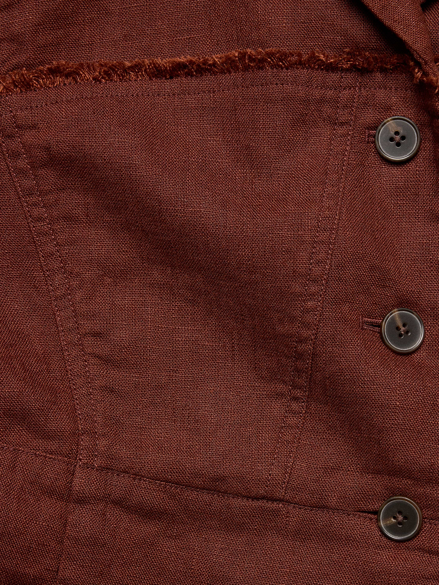 Image number 6 showing, Fringe Linen Blazer