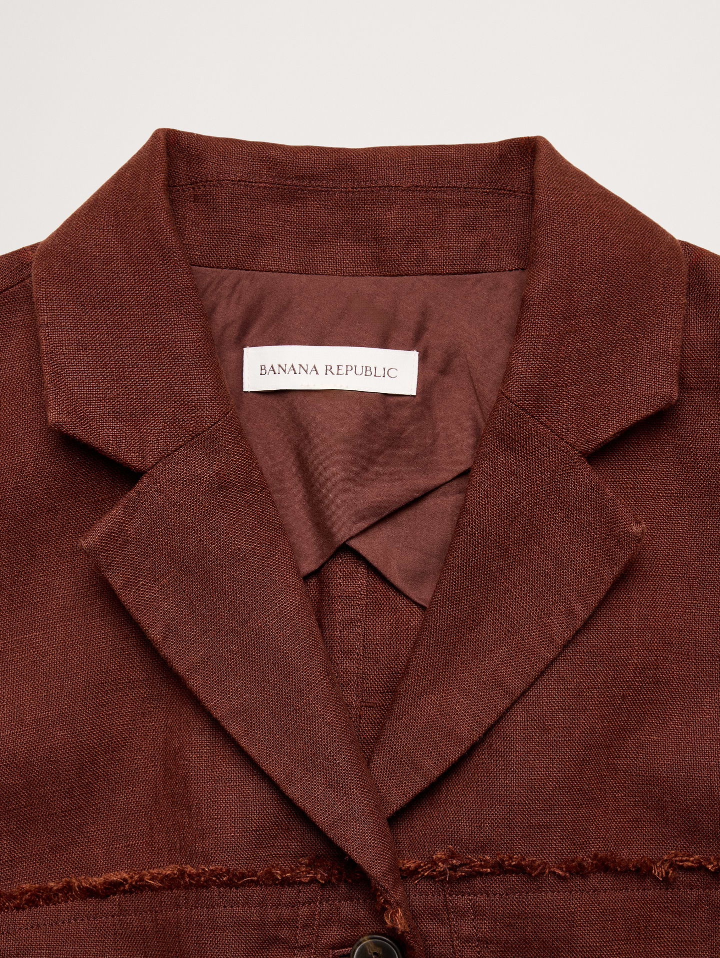 Image number 7 showing, Fringe Linen Blazer