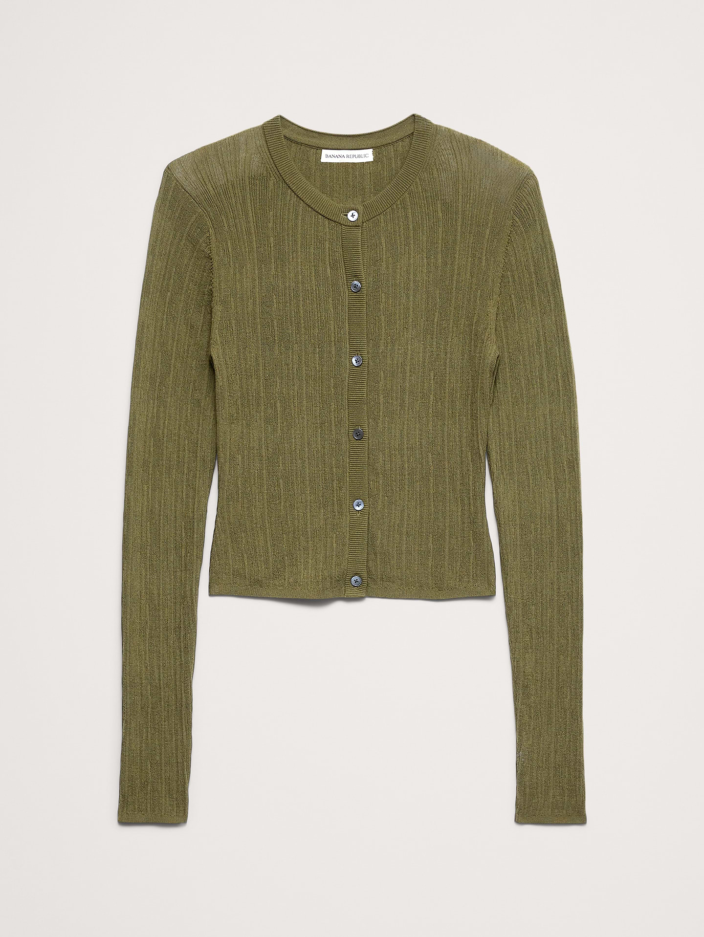 Image number 5 showing, Crinkle Knit Cropped Cardigan