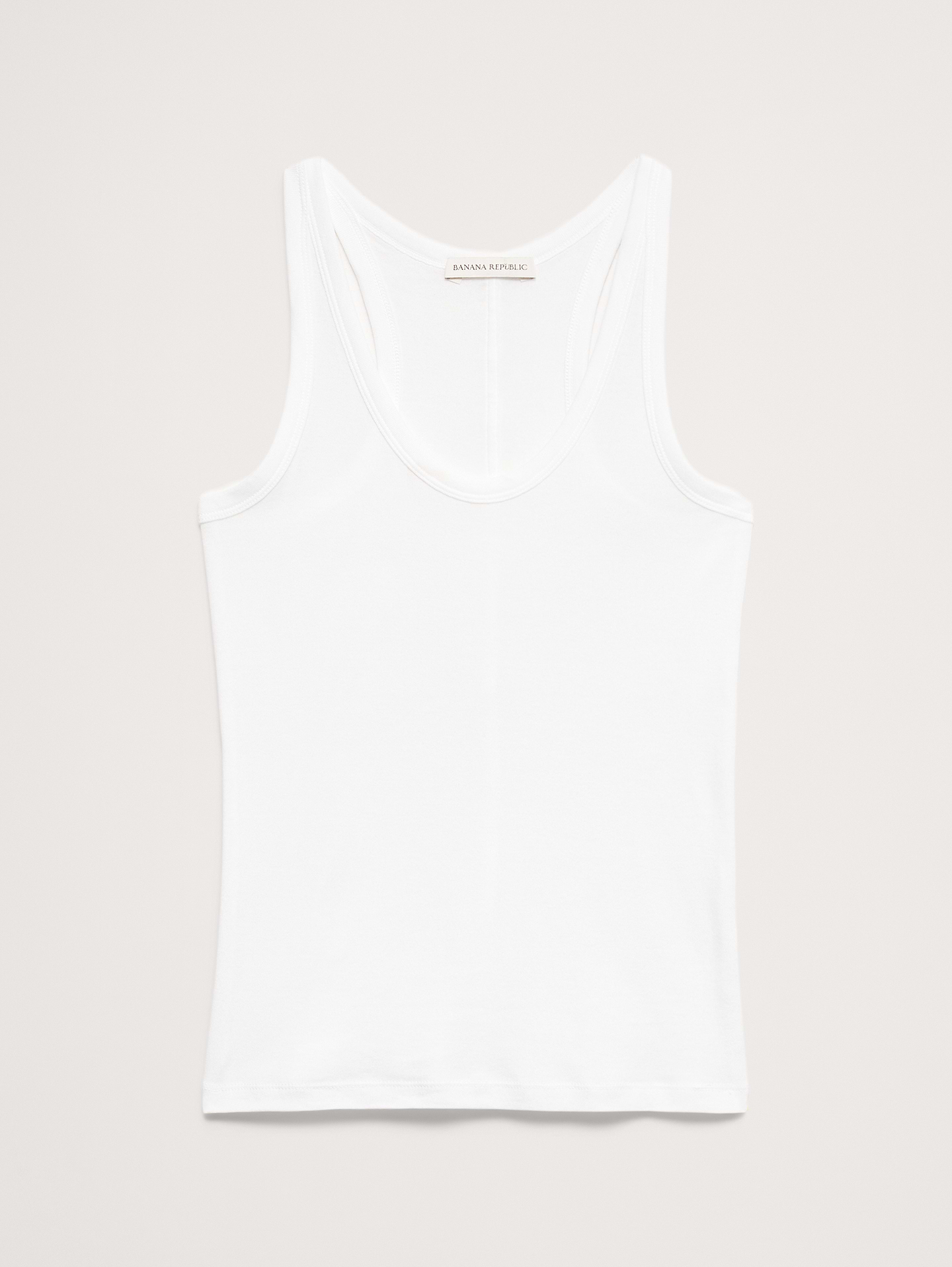 Image number 4 showing, Airy Cotton Scoop-Neck Tank