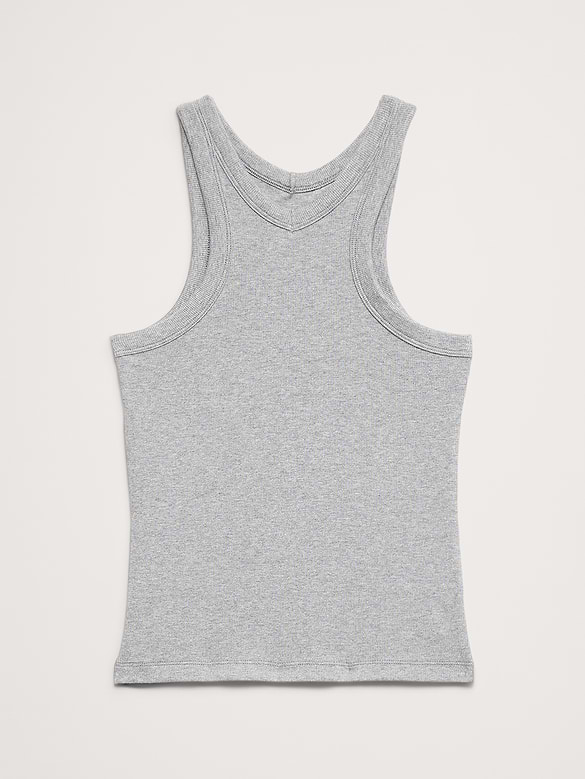 Ribbed V-Neck Tank