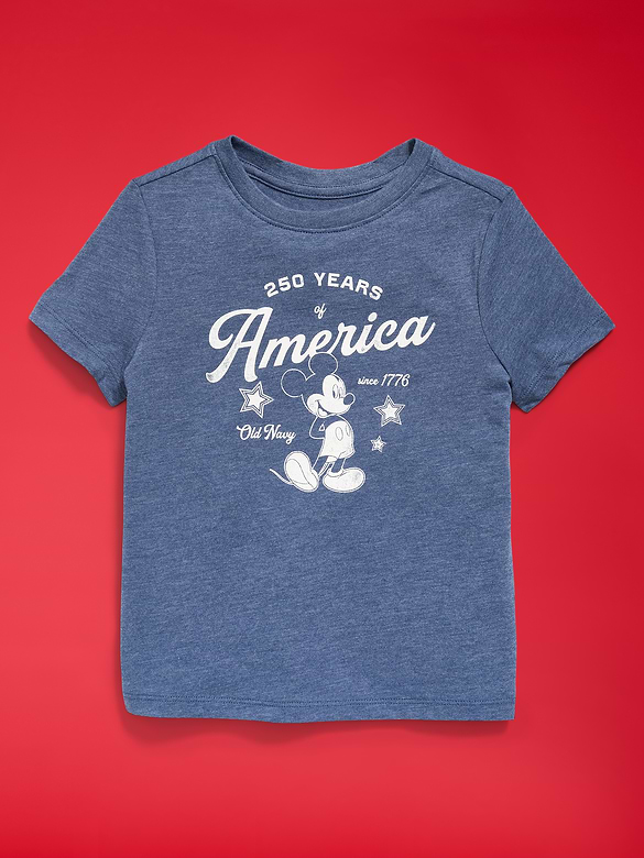 Old Navy x Disney Mickey Mouse Unisex Logo-Graphic T-Shirt for Toddler