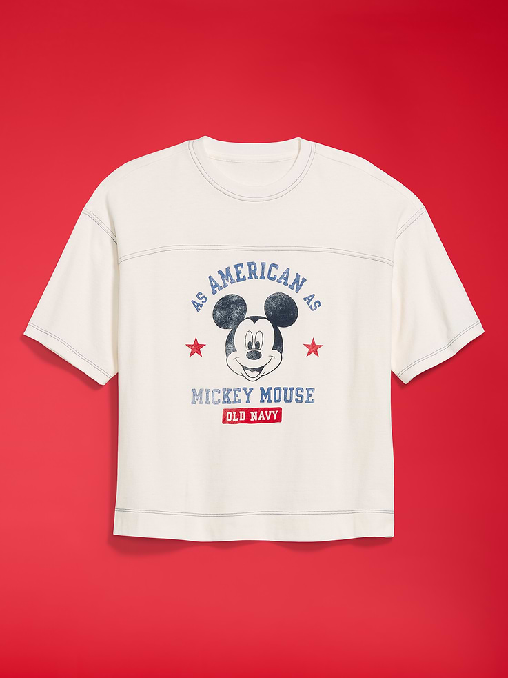 Image number 6 showing, Old Navy x Disney Mickey Mouse Football-Style T-Shirt for Women